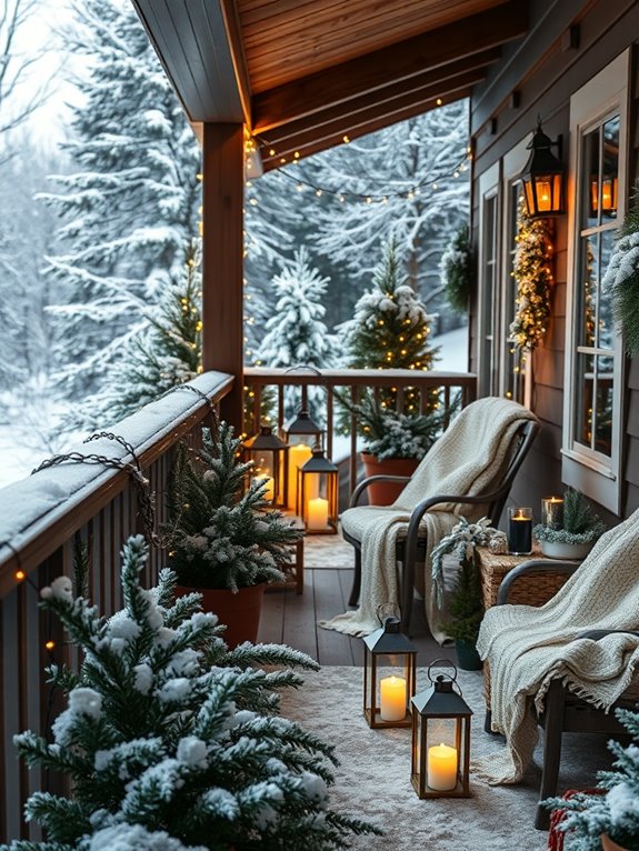 lanterns create cozy ambiance