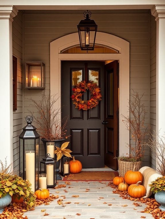 lanterns for cozy entryway