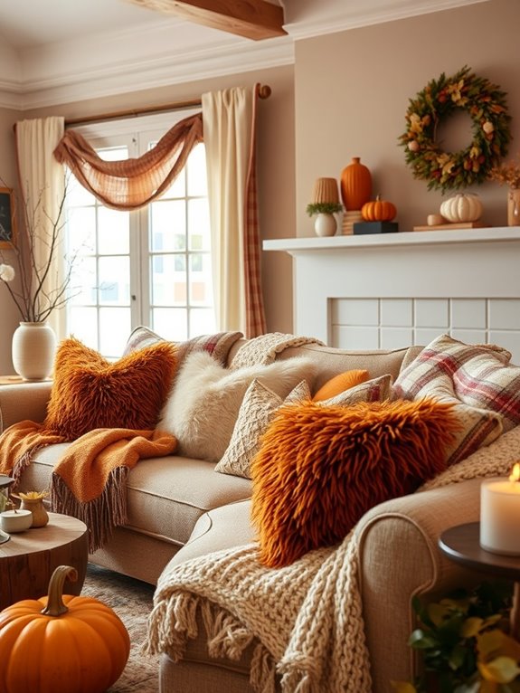 layer textures with pillows