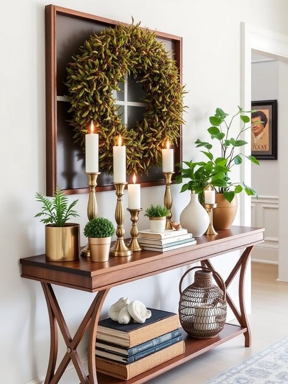 layered decor for balance
