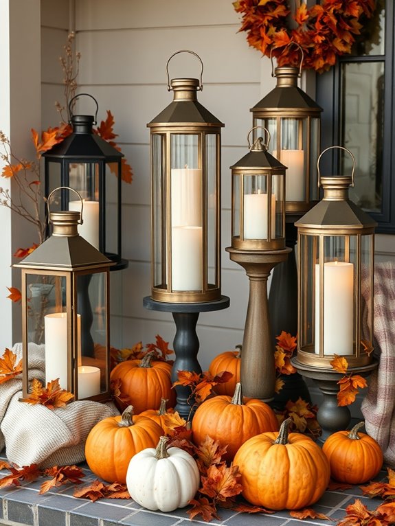 layered lantern height variation