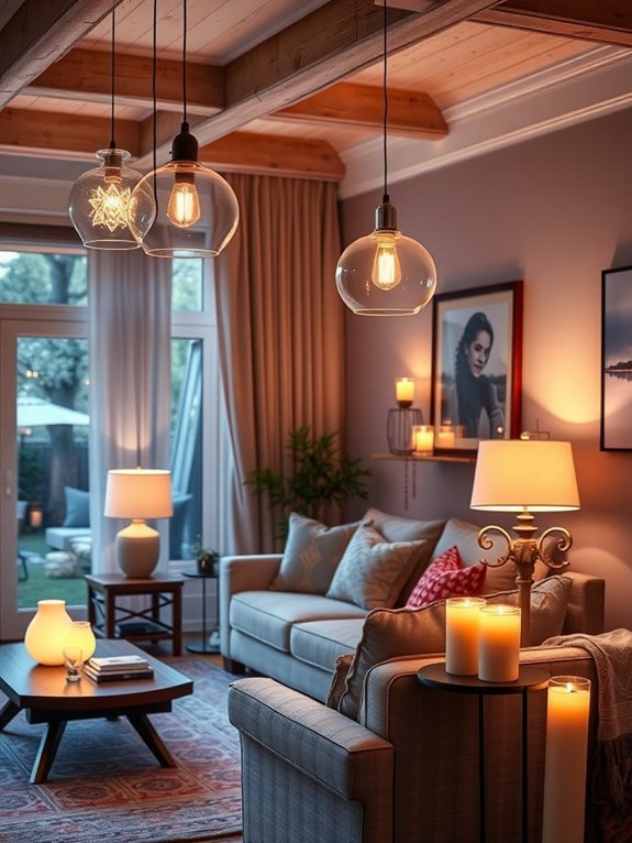 layered lighting for relaxation