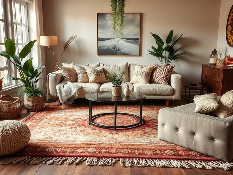 layering rugs for warmth
