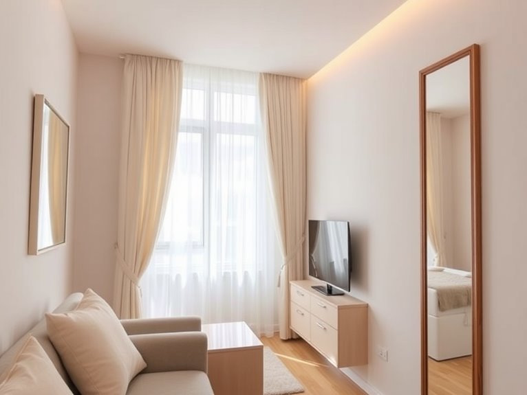 light colors create spaciousness