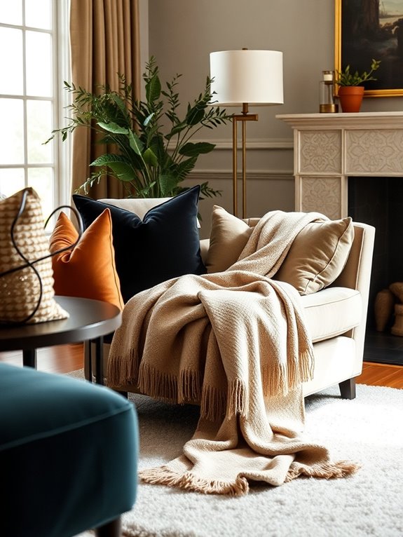 luxurious textiles elevate ambiance
