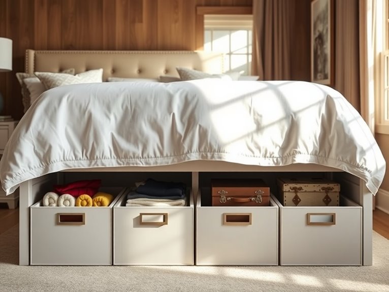 maximize under bed storage space