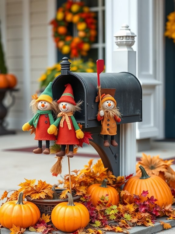 miniature scarecrows for whimsy