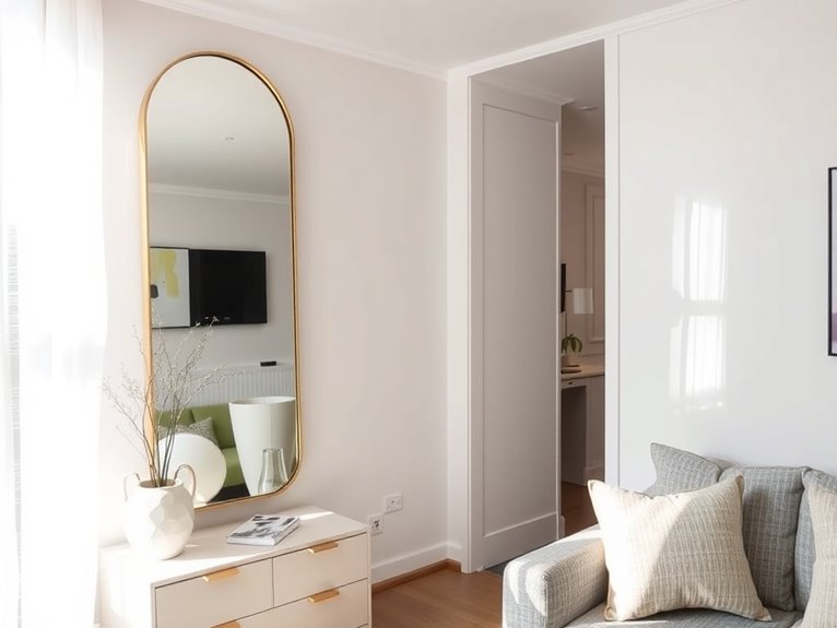 mirrors enhance light and space