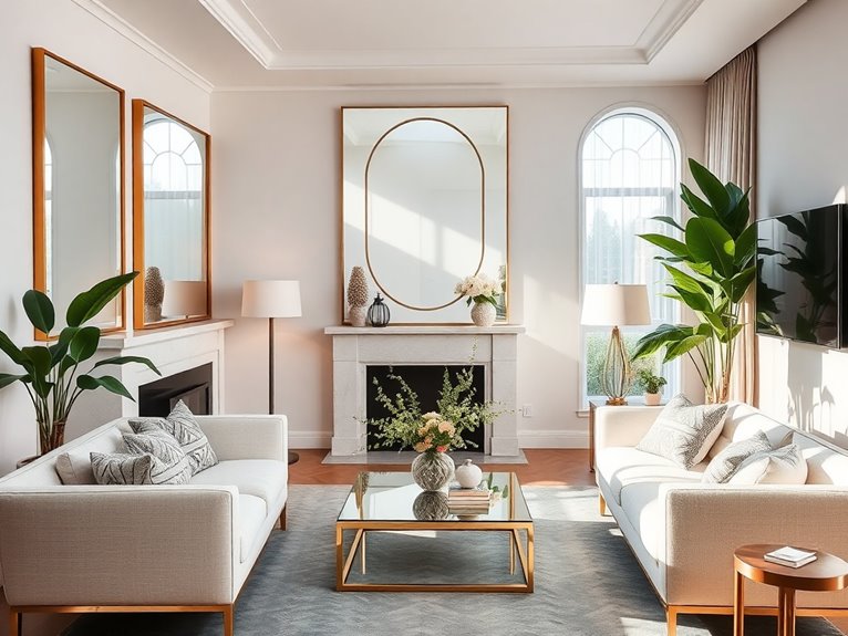 mirrors enhance small spaces