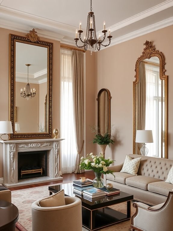 mirrors enhance space illusion