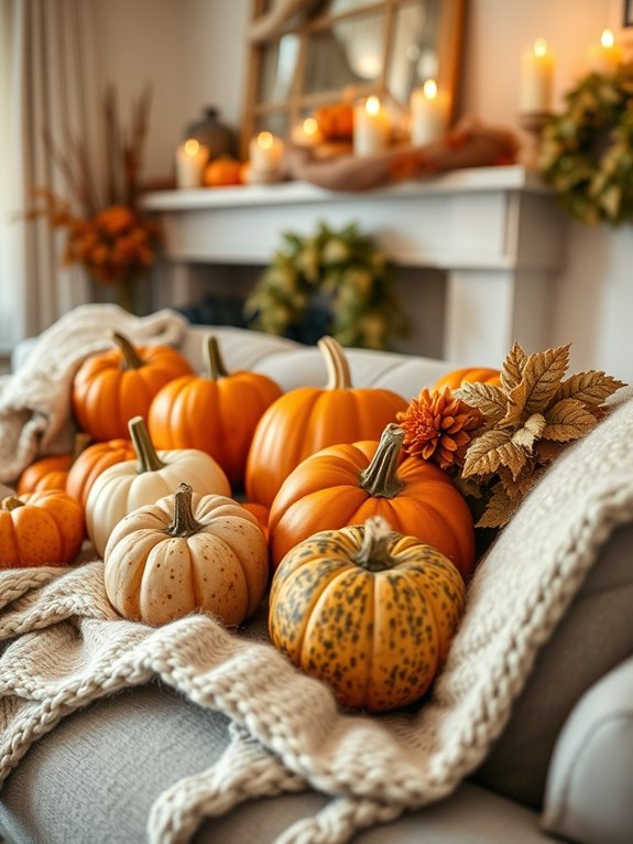 natural autumn decor elements