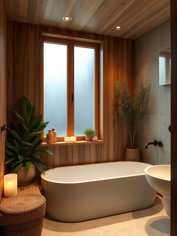 natural decor for bathrooms