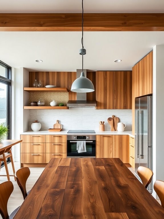 natural wood warm accents