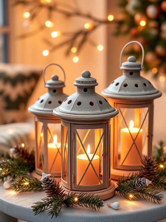 painted lanterns diy project