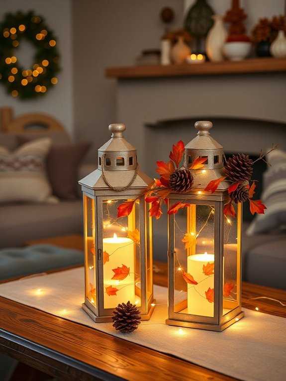 personalized seasonal lantern decor