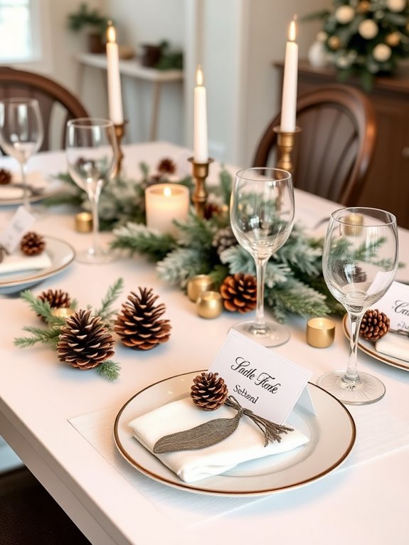 personalized winter place settings