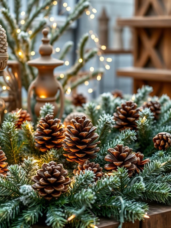 pinecone garden decor ideas