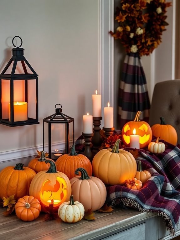 pumpkin lantern display creation