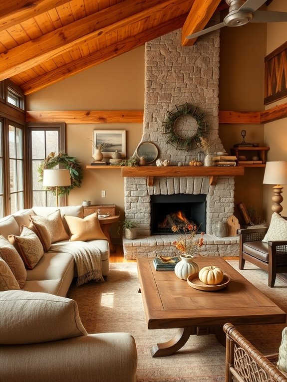 rustic decor with wood