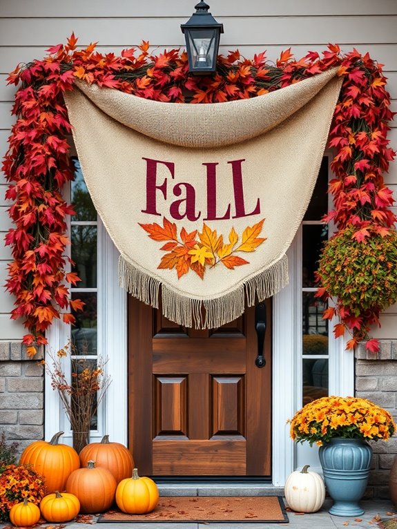 rustic fall banner decor