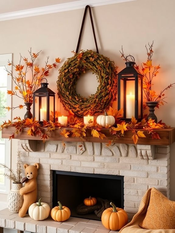 rustic lanterns for autumn decor
