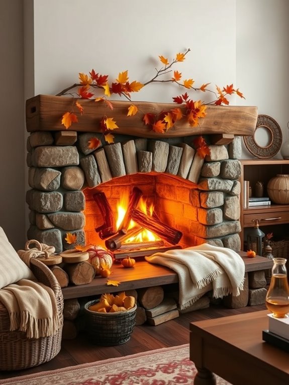 rustic logs for decor
