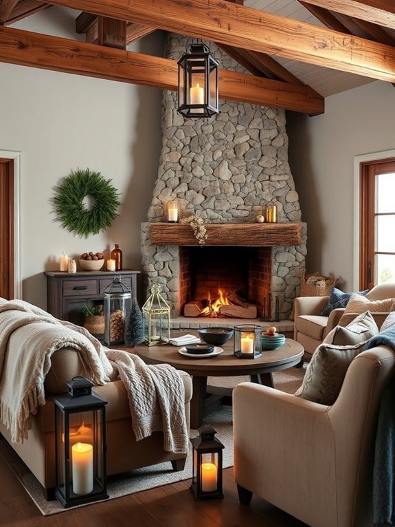 rustic winter decor ideas