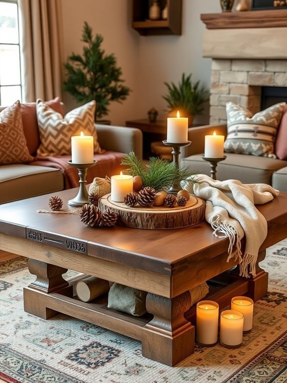 rustic wood accents for decor