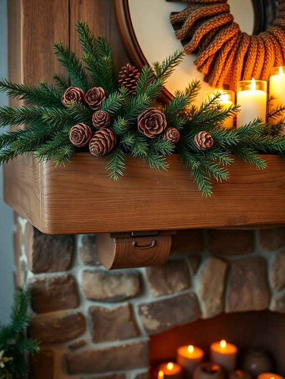 rustic wood accents warmth