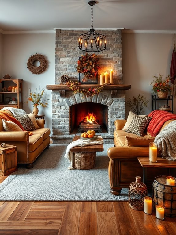 rustic wooden decor accents