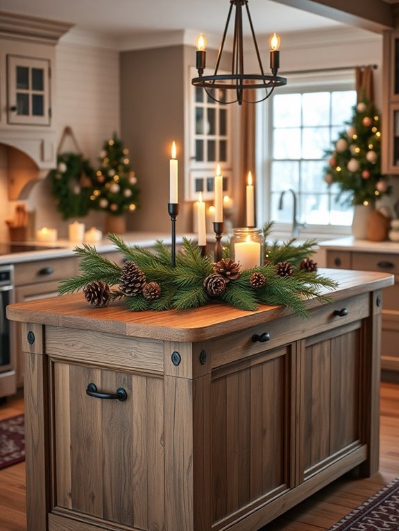 rustic wooden kitchen accents