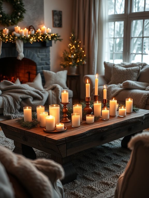 scented candles create ambiance