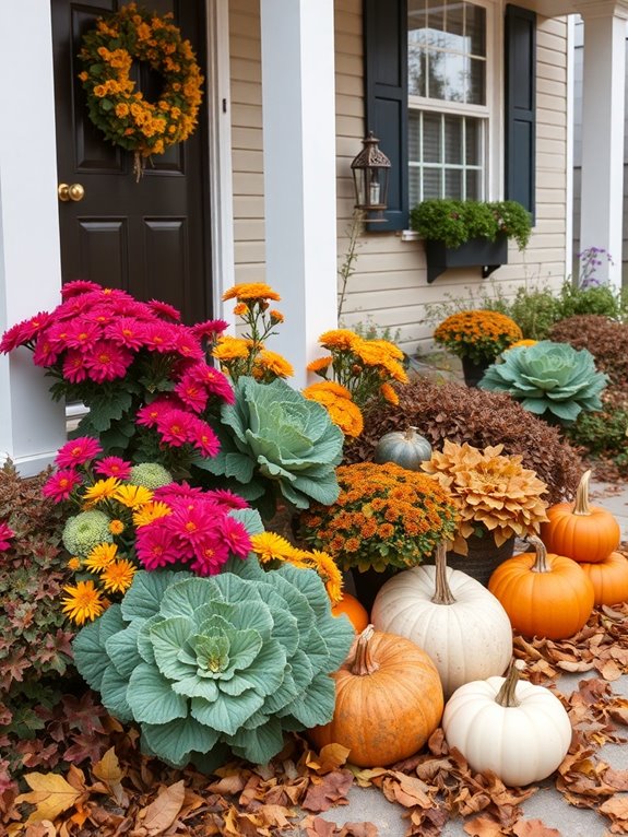 seasonal flowers enhance autumn