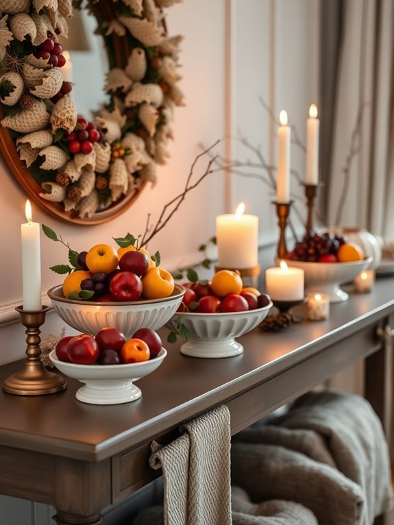 seasonal fruits for decor