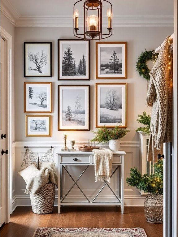 seasonal gallery wall creation