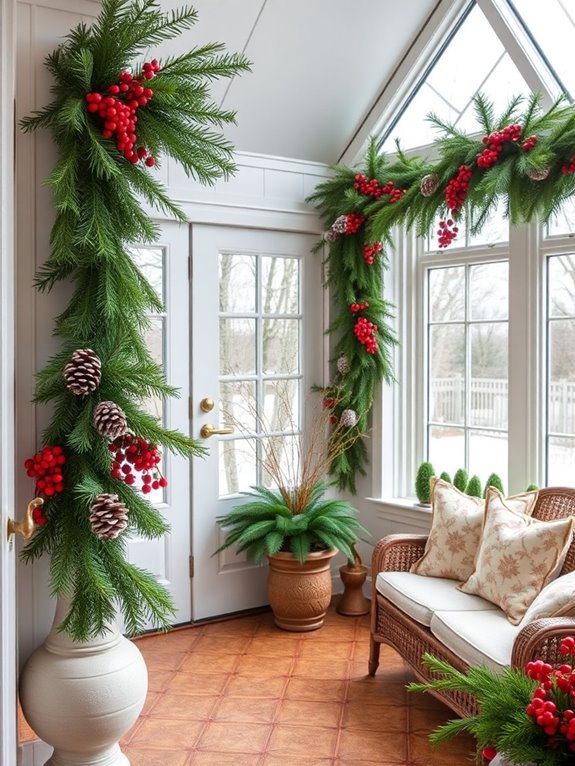 seasonal greenery for warmth