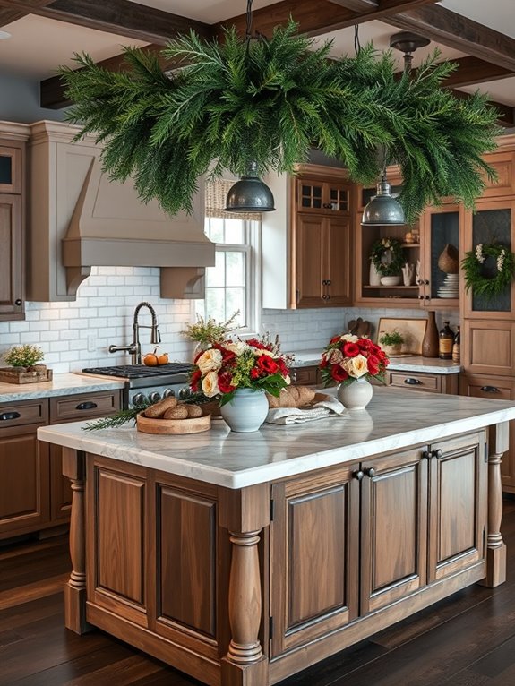 seasonal kitchen floral arrangements