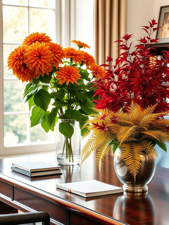 seasonal plants enhance workspace