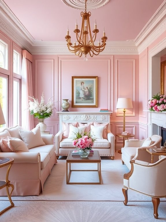 soft pastel pink decor