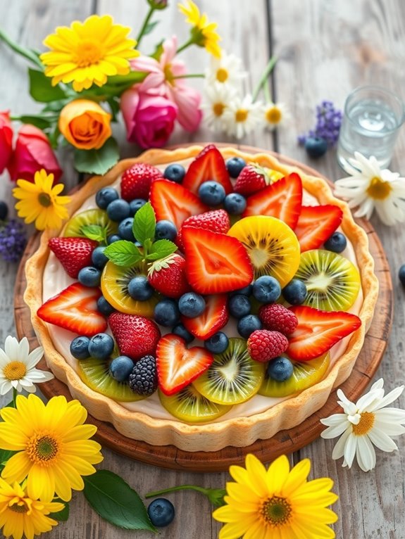 spring fruit tarts recipe