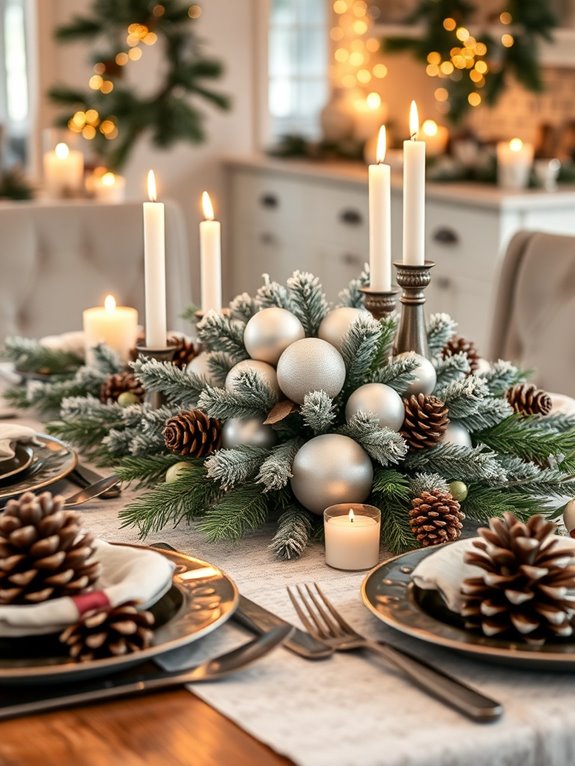 stunning winter dining centerpieces