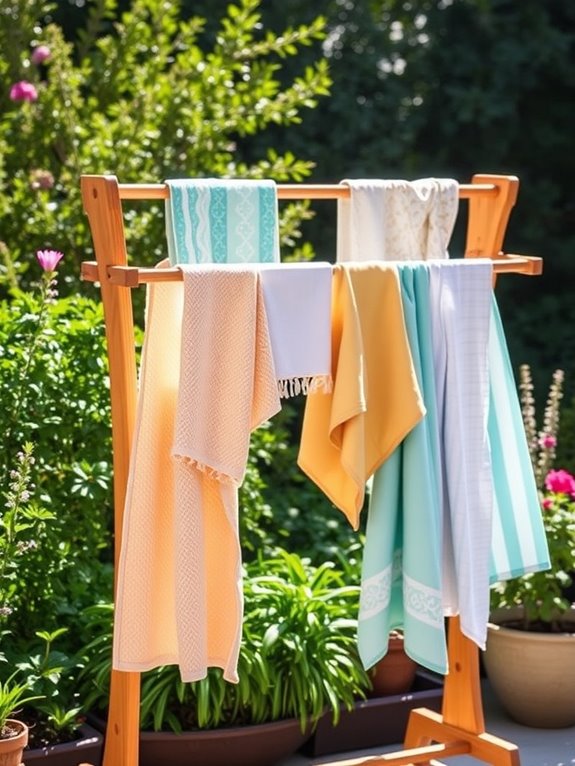 stylish outdoor drying rack