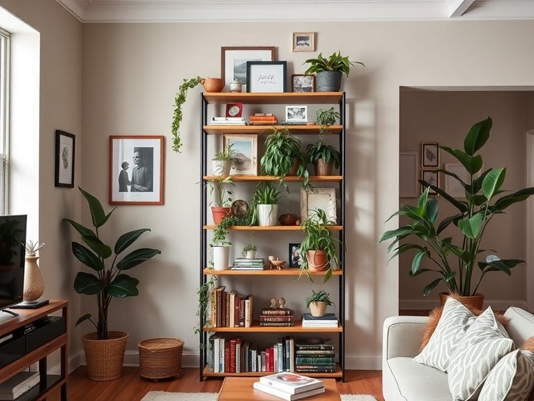 tall shelves maximize space