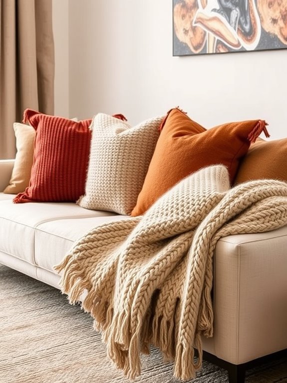 textured fabrics create coziness