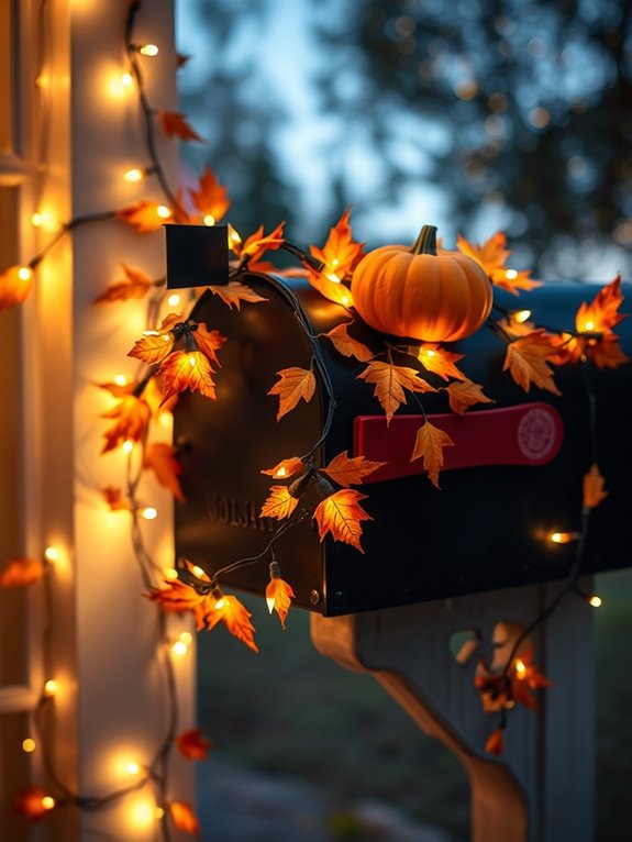 twinkling led mailbox decor