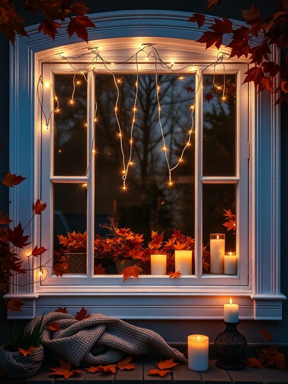 twinkling lights for coziness