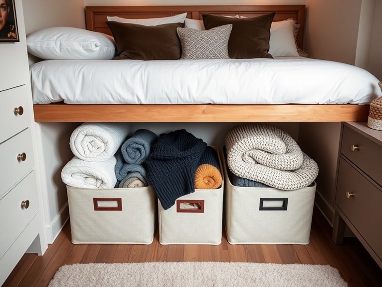 under bed storage organization tips