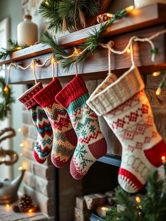 unique festive stocking displays