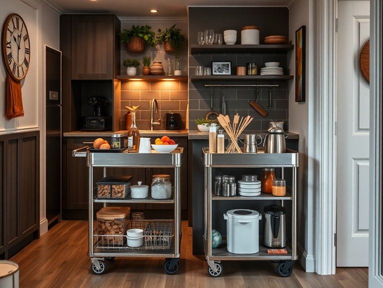 versatile kitchen rolling cart