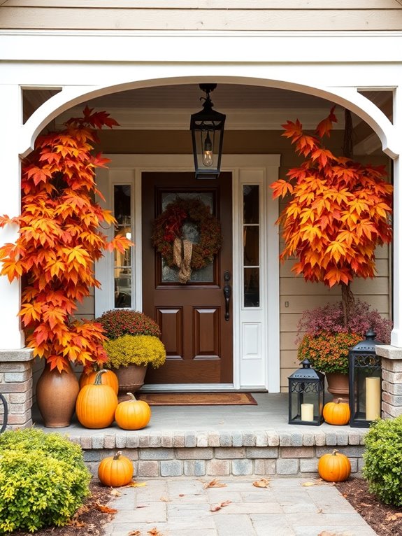 vibrant fall foliage displays